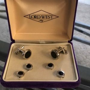 Lord west cuff links and button stud set